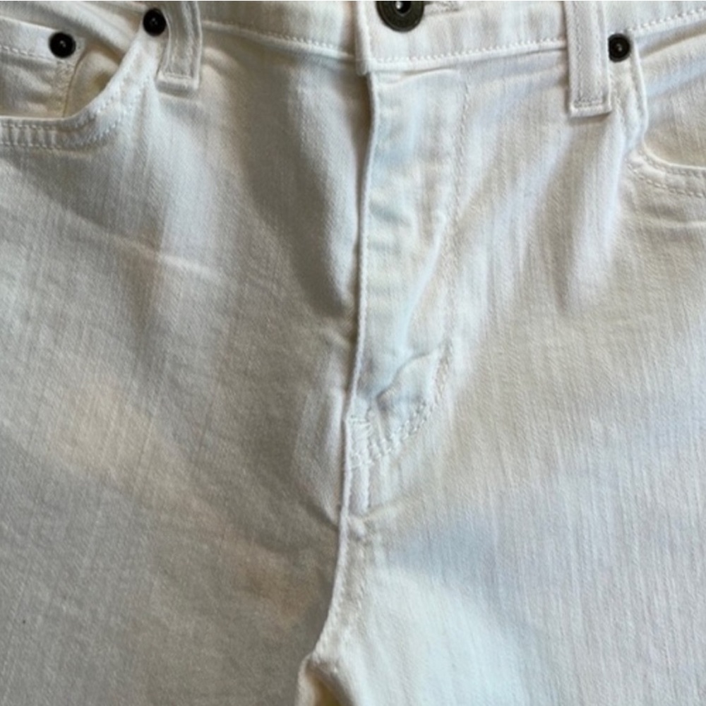 Principle Optimist Fringed Hem White Jeans  Size 31 - Picture 4 of 8